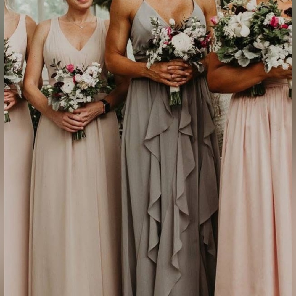 Elegant Gray Bridesmaid Dress - Picture 8 of 8